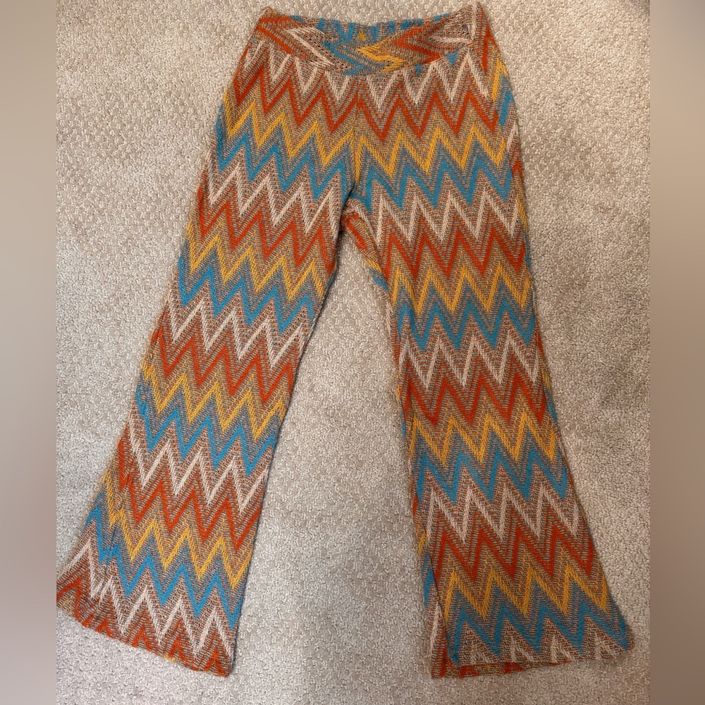 Colorful Chevron Patterned Pants